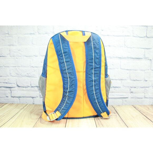 LL Bean Unisex Kid's Explorer Backpack 25L Colorblock Nylon Blue Yellow - Picture 4 of 11